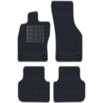 Tegin Toyota Corolla 1998-2002 Siyah Halı Gri Kenar Elipsler Topuk 2250 gr Paspas