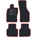 Tegin Volkswagen Polo 6n2 2000-2001 Siyah Halı Kırmızı Kenar Elipsler Topuk 2250 gr Paspas