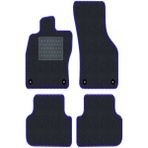 Tegin Volkswagen Touareg 2018 ve Sonrası Siyah Halı Mavi Kenar Petek Topuk 2250 gr Paspas