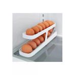 Tegomi 2 Katlı Otomatik Buzdolabı Yumurta Standı Yumurtalık Rafı Saklama Kabı Buzdolabı Organizer