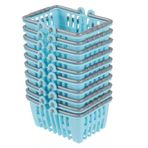 TEHAUX 10 Parça Mini Alışveriş Sepeti Tv Duvar Askısı Meyve Sepeti Oyuncak Mini Sepet El Sanatları Ev Hanımı Oyuncak Oynuyormuş Gibi Yap Ev Dekoru Macaron Çocuk Küçük Meyve Sepeti Plastik