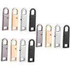 TEHAUX 12 Adet Ayrılabilir Fermuar Çekme Ev Tipi Fermuar Kaydırıcı Fermuar Değiştirme Fermuar Uzatıcılar Metal Fermuarlar Sırt Çantası Fermuar Kafası Deri Çekici Çinko Alaşım Pala Cazibe