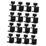 TEHAUX 2 Set Sabitleme Kelepçeleri Cam Yatak Sabit Kelepçeleri Alüminyum Alaşımlı Isıtma Yatağı Cam Kelepçe Aracı 8 Adet * 2