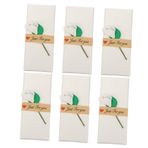 TEHAUX 6 Adet Sevgililer Günü Ruj Kutusu Kağıt Ruj Ambalajı Ruj Ambalaj Kutusu Cajitas De Regalo Para Joyeria Dudak Kremi Sarma Ruj Sarma Kutusu Hediye Makyaj Yapmak Beyaz Parfüm Sünger