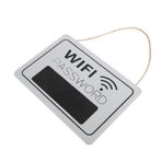 TEHAUX Ahşap Plaket Otel Için Wifi Işareti Otel Wifi Şifre Işareti Wifi Şifre Tabelası Ağ Wifi İşareti Salon Wifi Işaretleri Oda Için Duvar Işaretleri Kablosuz Kurulu Grey Ipi