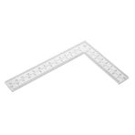 TEHAUX Marangozluk Meydanı Marangoz Gönyesi Dik Açı Cetveli Ağaç Işleme Kare Makinist Cetveli Metal Kare Cetvel Metal Cetvel Ölçüm Karesi Dik Açılı Kareler Paslanmaz Çelik Silver