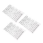 TEHAUX Mühürleri 3 Set Pvc Silikon Harf Damgaları El Sanatları İçin Pürüzsüz Ve Temizlemesi Kolay