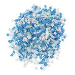 TEHAUX Yumuşak Seramik Kar Taneleri Kış Tırnak Çıkartmaları Kar Tanesi Sprinkles Noel Masa Konfeti Kil Sprinkles El Sanatları Kek Sprinkles Saksı Gevreği Polimer Kil Su Serpmek 3 Boyutlu