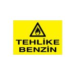 Tehlike Benzin Uyarı Tabelası - 20x30 Alüminyum Kompozit Panel - YP5