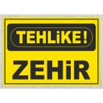 Tehlike Madde - Uyarı Tabela Levhası 24X34 cm Polikarbon - 24 x 34 cm - 1 Adet