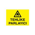 Tehlike Parlayıcı Uyarı Tabelası - 70x100 Alüminyum Kompozit Panel - YP25