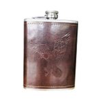 Tek-9 8oz 18/8 Paslanmaz Çelik Votka Bardağı Viski Şişesi Cep Şişesi Hediye Kutusu Seti Alkol Huni Likör Flagon Yeni Siyah Bardaklarla (Yurt Dışından) - 0,12 L - Renkli