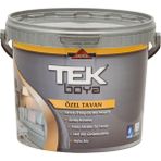 TEK Boya 3,5KG Özel Tavan Plastik Boya Nefes Alan Mat Düz Görünüm ile İç Mekan Dekorasyonu