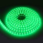 Tek Çipli Iç Mekan Silikonsuz Şerit LED 5 Metre 12 Volt - Yeşil