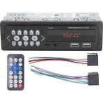 Tek Din Araba Mp3 Radyo Çalar Destek U Disk Aux Bluetooth Hafıza Kartı Hd Kayıpsız Müzik USB Araba Multimedya Oynatıcısı (Yurt Dışından)