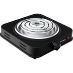 Tek Gözlü Açık Rezistans Siyah Elektrikli Ocak 1000W LX-7001