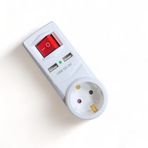 Tek-İş 2 X USB Çıkışlı Topraklı Fiş Priz – Anahtarlı Golyat Fiş, 2.1A Şarj
