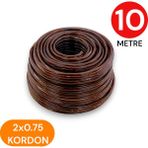 Tek-İş 2x0.75 Kordon Yassı Şeffaf Kablo 10 Metre - Bakır