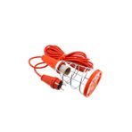 Tek-İş 7,5 Metre Kablolu E27 Duylu Seyyar Lamba – 220V, Metal Kafesli, Fişli ve Anahtarlı