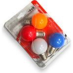 Tek-İş Ampul E-27 1 Waat Renkli 4 Adet Vkm - RGB