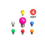 Tek-İş AMPUL E-27 1 WAT RENKLİ 4 ADET VKM