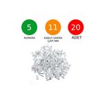 Tek-İş Beton Çivili Kablo Tutucu Kroşe No: 5 - 11MM 20 Adet