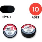 Tek-İş Izole Bant Elektrik Bandı Siyah 10 Adet