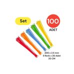 Tek-İş Kablo Bağı Cırt Kelepçe Set