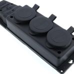 Tek-İş Kauçuk 1X16A Monofaze 3'lü Grup Priz Çoklu Priz
