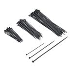 tek-iş Plastik Kablo Bağı Cırt Kelepçe Set 100 mm - 150 mm - 250 mm X 2.5 mm Siyah (20 şer adet X 3) 60 Adet