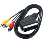 Tek-İş Scart 3 Rca Video Audio 3 Tos Uydu DVD Kablo LCD Tüplü Televizyon Uydu Bağlantı 1.2mt