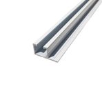 Tek Kanallı Yan Çıtalı Alüminyum Perde Rayı (25mm) Tekli Korniş 250 cm Beyaz