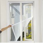 Tek Kanat 75x125 Cm Pencere Sinekliği Yapıştırma Cırtlı Bantlı,