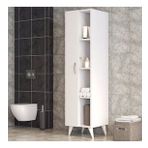Tek Kapılı Raflı Ütü Masası Dolabı Beyaz - BDL0301