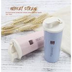 Tek Katmanlı Buğday Aromalı Buğday Aromalı Öğrenci Hediyelik Bardak Ağızlı (Yurt Dışından) - 1 Adet - Pembe - 445 ml