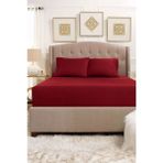 Tek Kişilik 120X200 Lastikli Çarşaf Seti %100 Pamuklu - 120x200 cm - Kırmızı