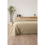 Tek Kişilik Dantelli Petek Pike - Bej Renk Waffle Dokuma PIKE-160X230 cm