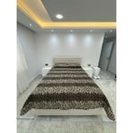 Tek Kişilik Kapitoneli Çok Amaçlı Örtü 160X240 |yastık Kılıflı | Çeyiz Seti | Çeyiz Takımı | Leopar - Kahverengi - 160 x 240 cm