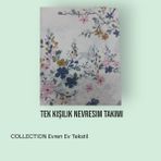 Tek Kişilik Nevresim Takımı / Lastikli Çarşaflı Set - Beyaz - 160 x 200 cm