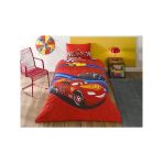 Tek Kişilik Pamuk Nevresim Takımı - Disney Cars Temalı Kırmızı