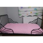 Tek Kişilik Puffy Örgü Polar Battaniye - 100 x 170 cm - Pembe