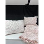 Tek Kişilik Yatak Örtüsü Zebra Casa - Pudra - 180 x 230 cm