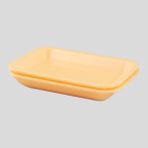 Tek Kullanımlık Köpük 2000 Gr. Sarı Servis Et Kıyma Saklama Tepsi Tabak -265X175x35mm. - 20 Adet