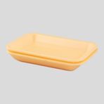Tek Kullanımlık Köpük 2000 Gr. Sarı Servis Et Kıyma Saklama Tepsi Tabak -265X175x35mm. - 50 Adet