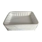 Tek Kullanımlık Mod 110 Köpük Kase Tabak - 21x30 Cm. - 10 Adetlik 3 Paket Beyaz