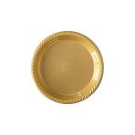 Tek Kullanımlık Plastik Tabak 22cm -Altın-25 Adet