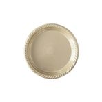 Tek Kullanımlık Plastik Tabak 22cm -Krem