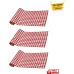 Tek Kullanımlık Sıvı Geçirmez Masa ve Aktivite Örtüsü 100X120 3 Rulo ( Rulo Içi: 10 Adet ) Kırmızı Pötükare - 100 x 120 cm - Beyaz - Kırmızı