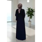 Tek Omuz Gold Toka Detaylı Tunik Pantolon Takım 8698 Siyah - 38