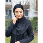 Tek Parça Fermuarlı Siyah Namaz Elbisesi Çok Renkli